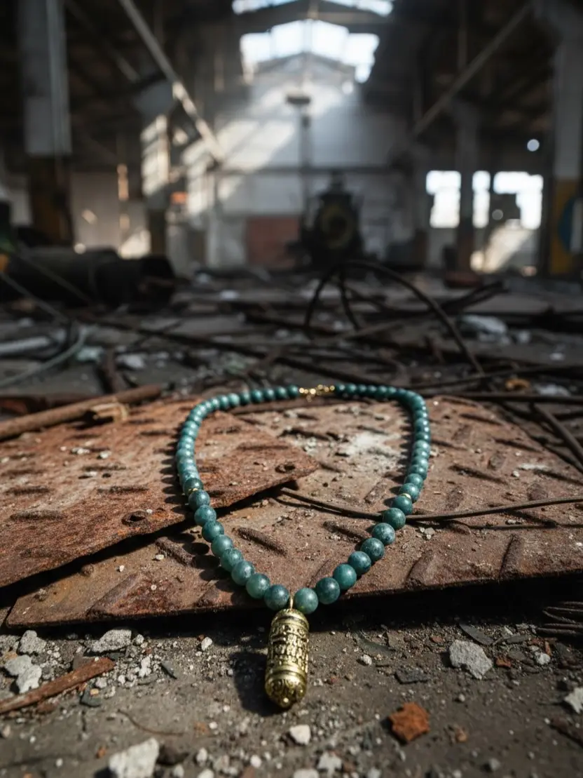 Festival ketting met turquoise natuursteen als persoonlijke talisman